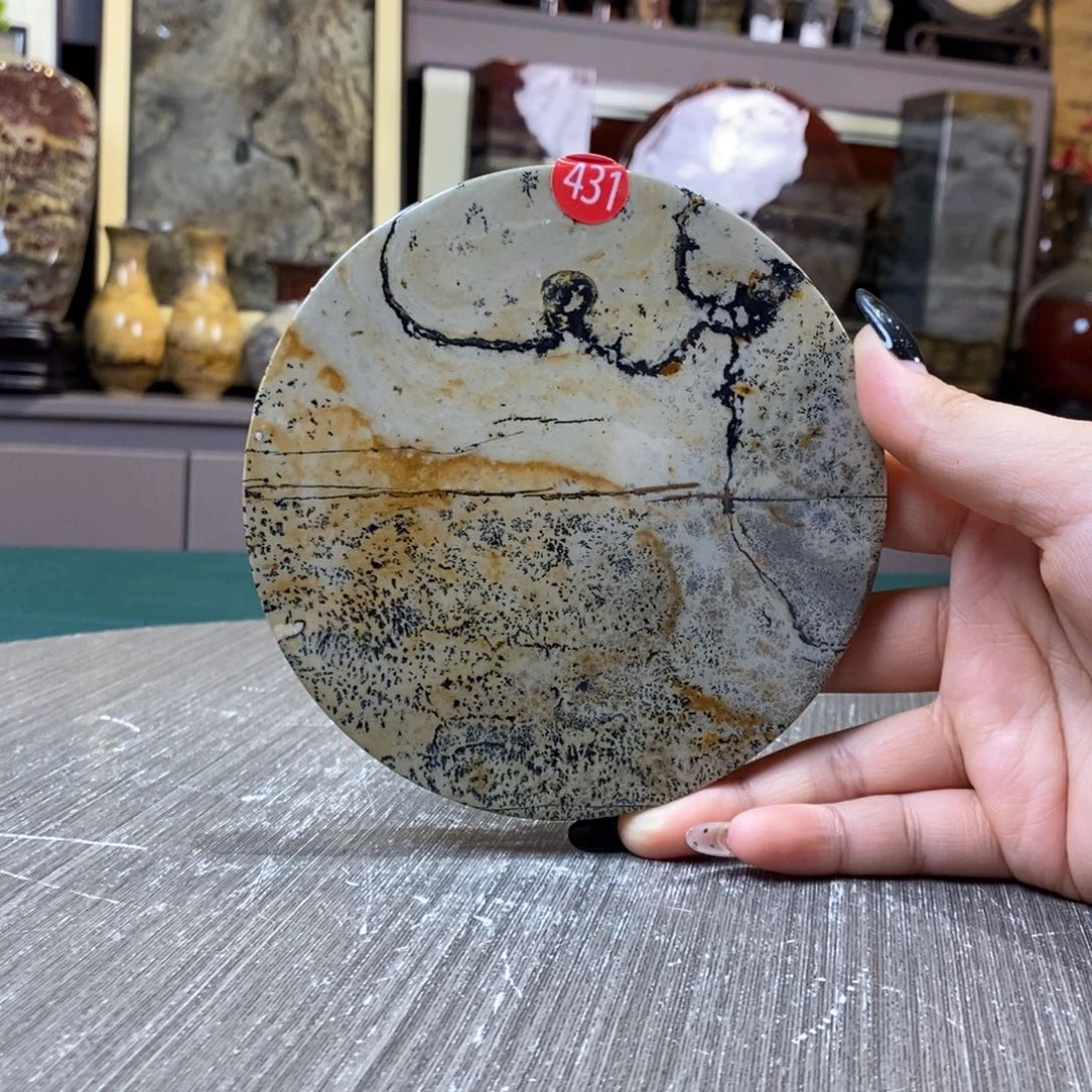 石材广西国画石草花石