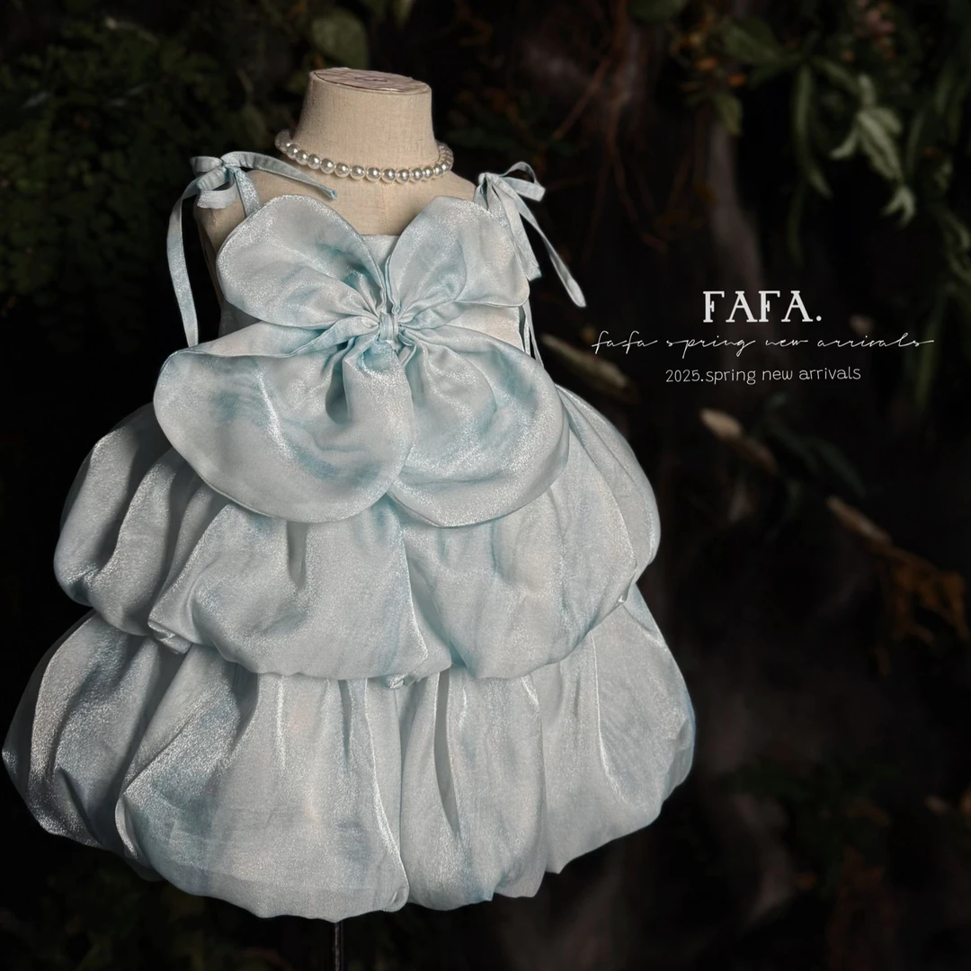 【FAFA】休闲风裙子夏季花童生日女纱裙女孩女童套装XQ252001