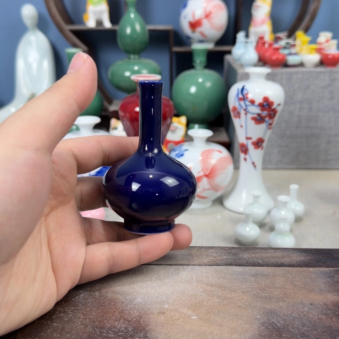 陶瓷手工小花器摆件