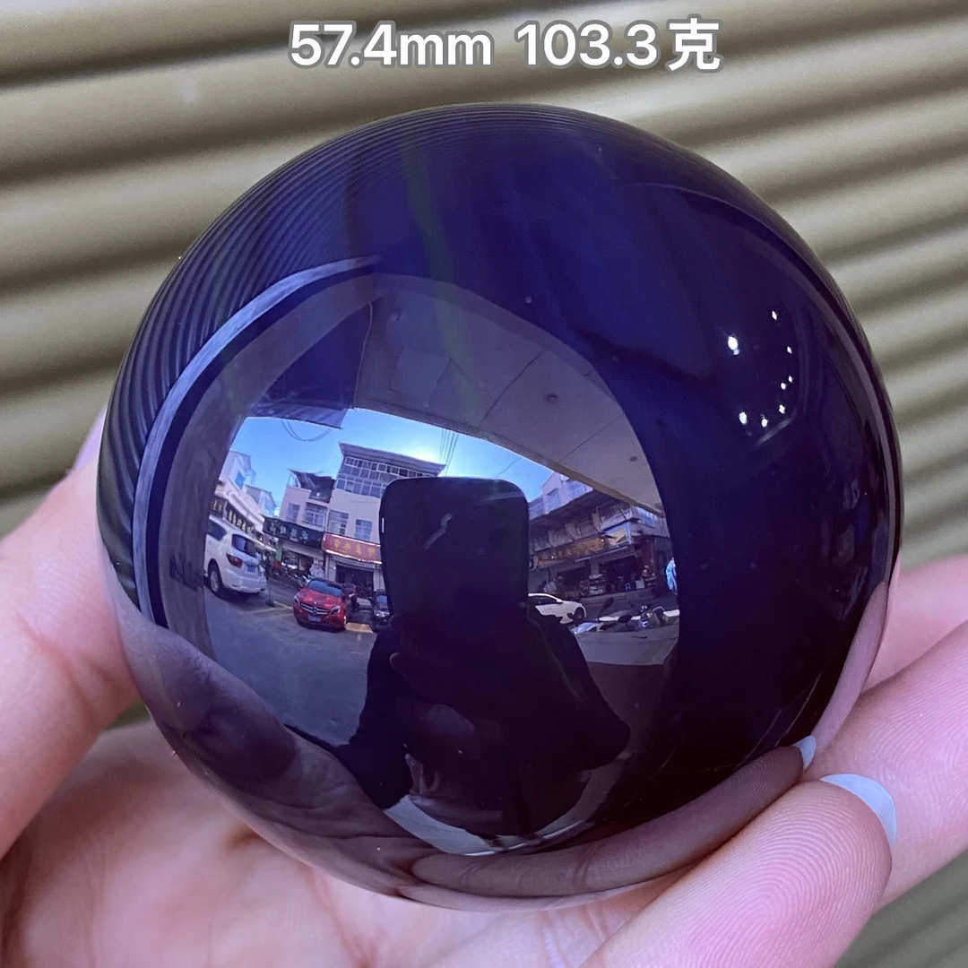 【小伊琥珀】57.4mm紫罗兰特大珠子「配底座」