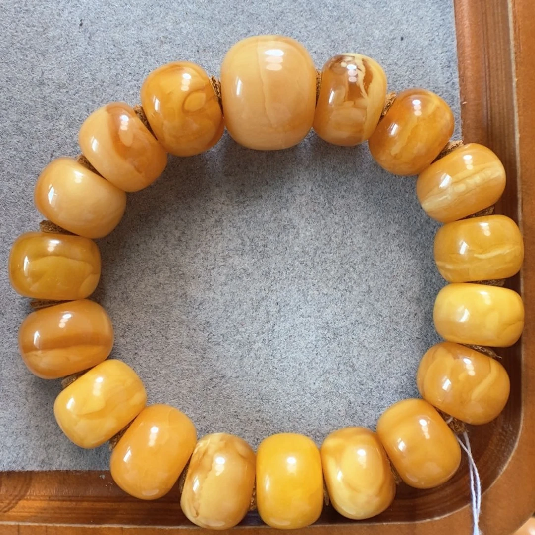 未镶嵌蜜蜡手串蜜蜡手串