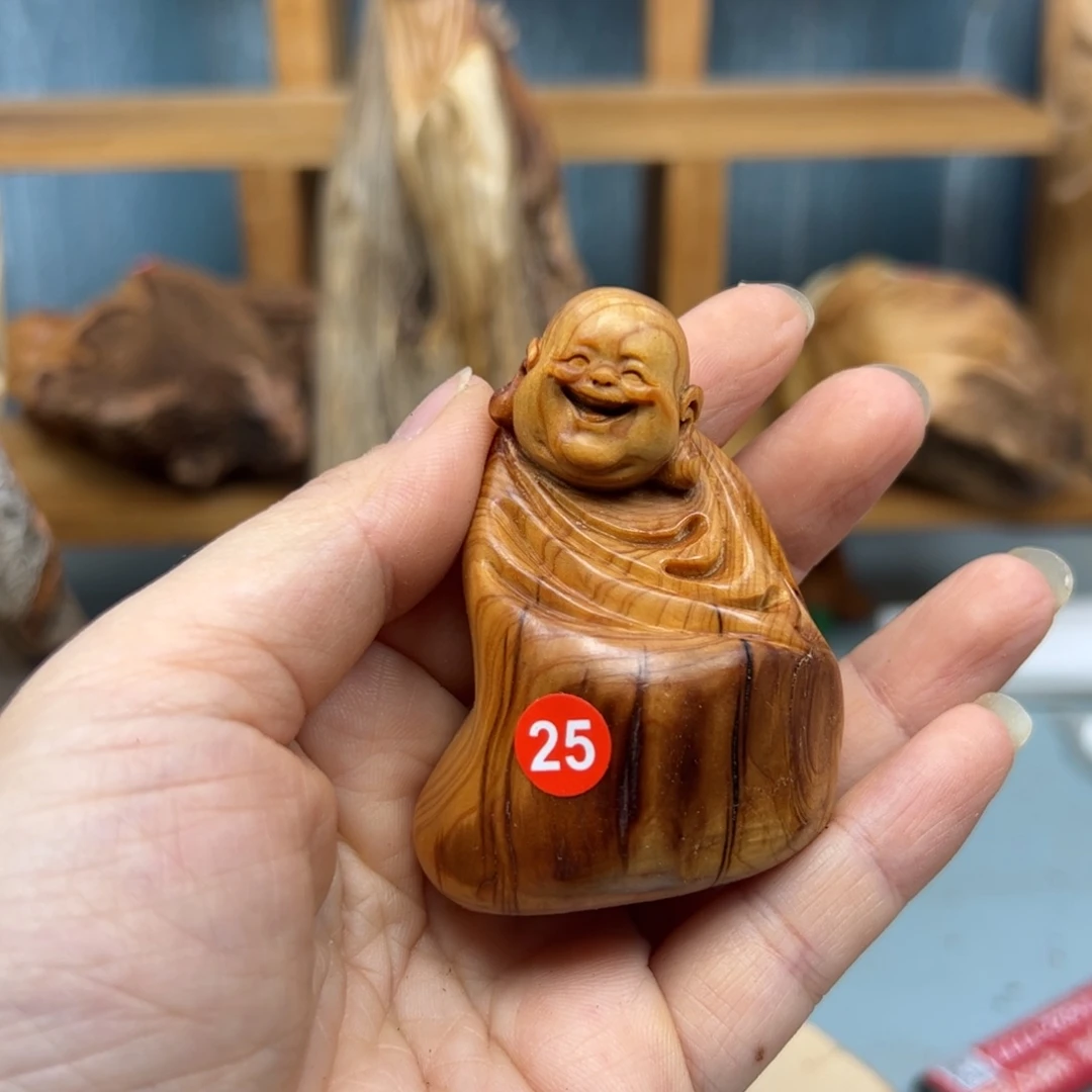 用***9木崖柏木摆件手把件