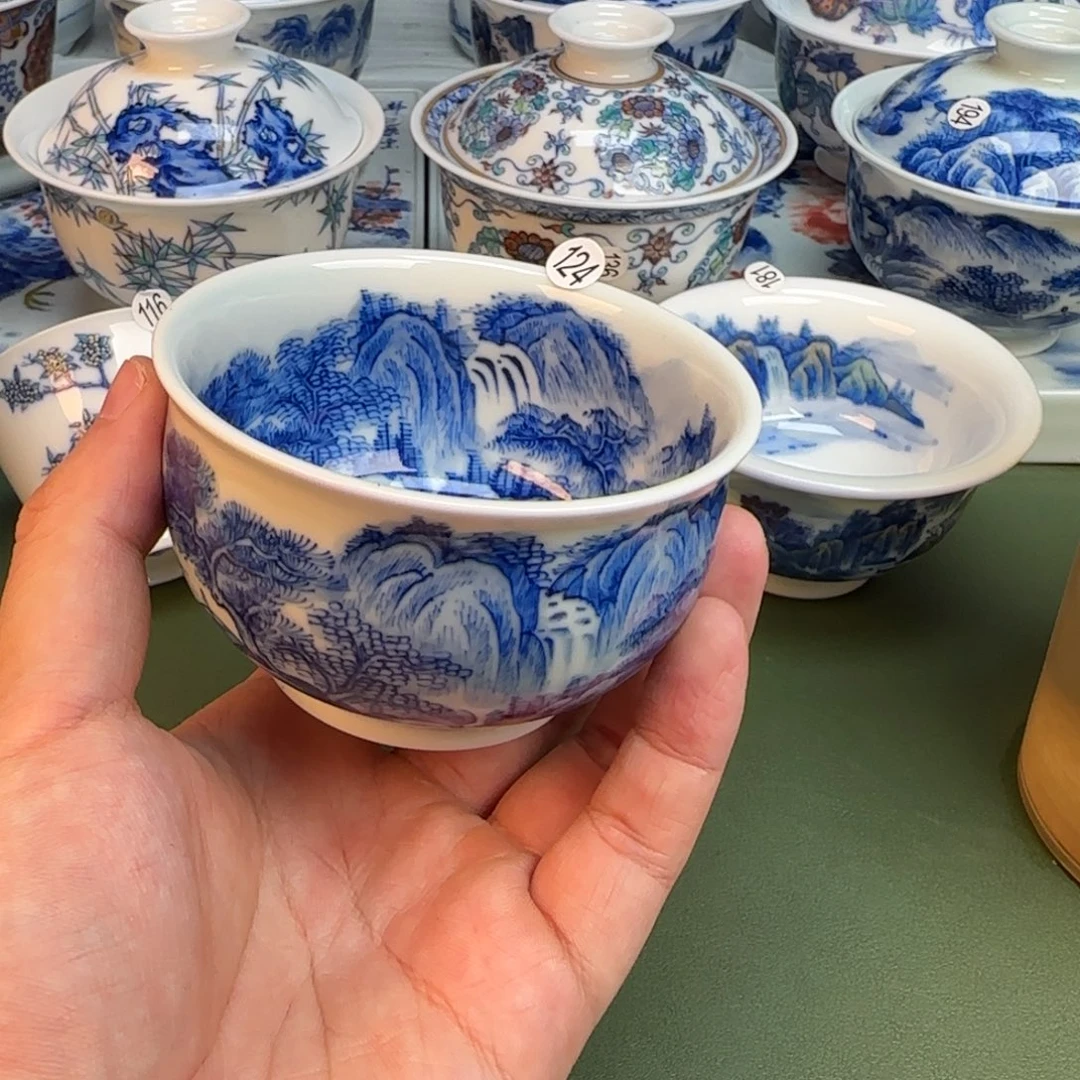 彦祖纯手工手绘茶具124