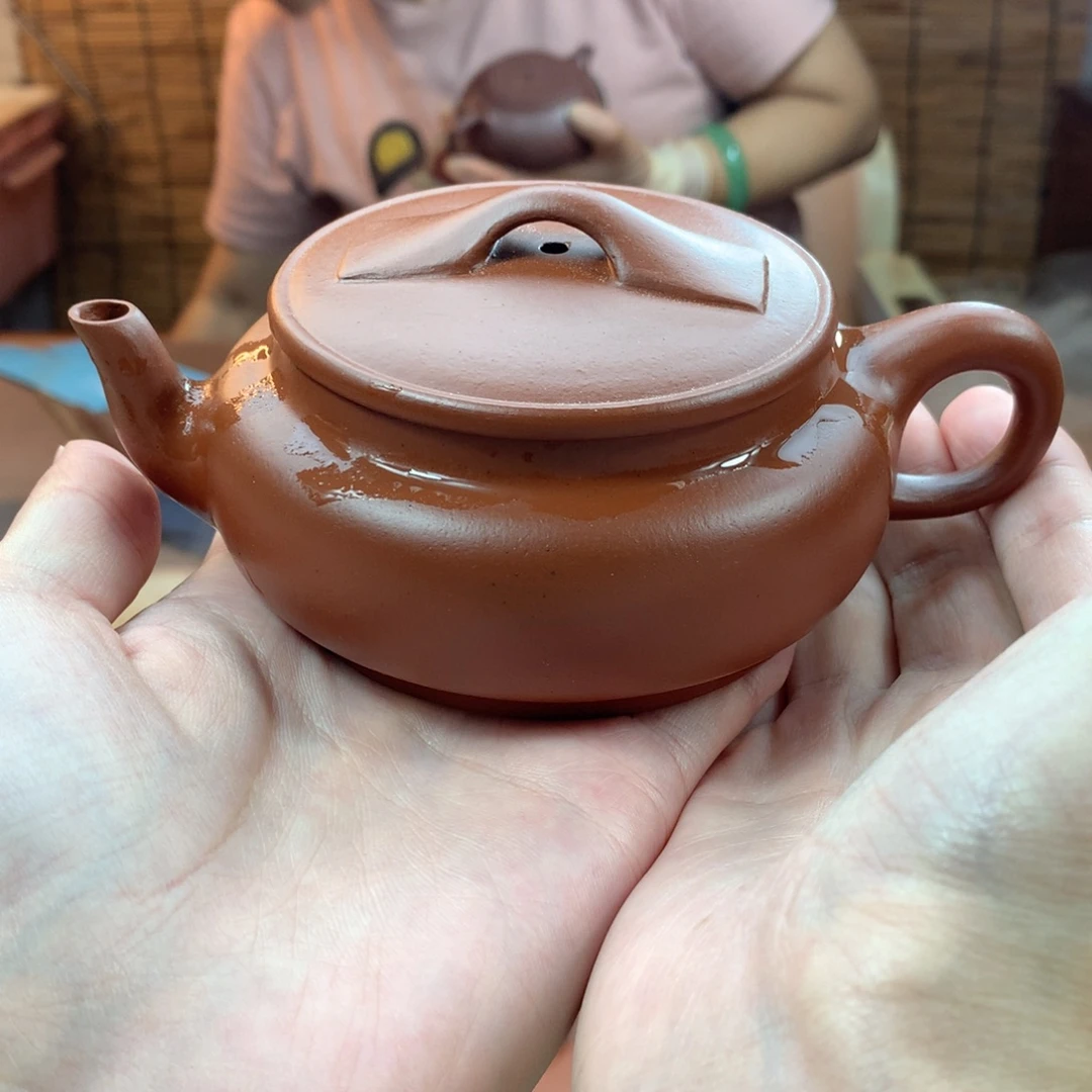茶壶紫砂汉瓦 朱泥 周宜君