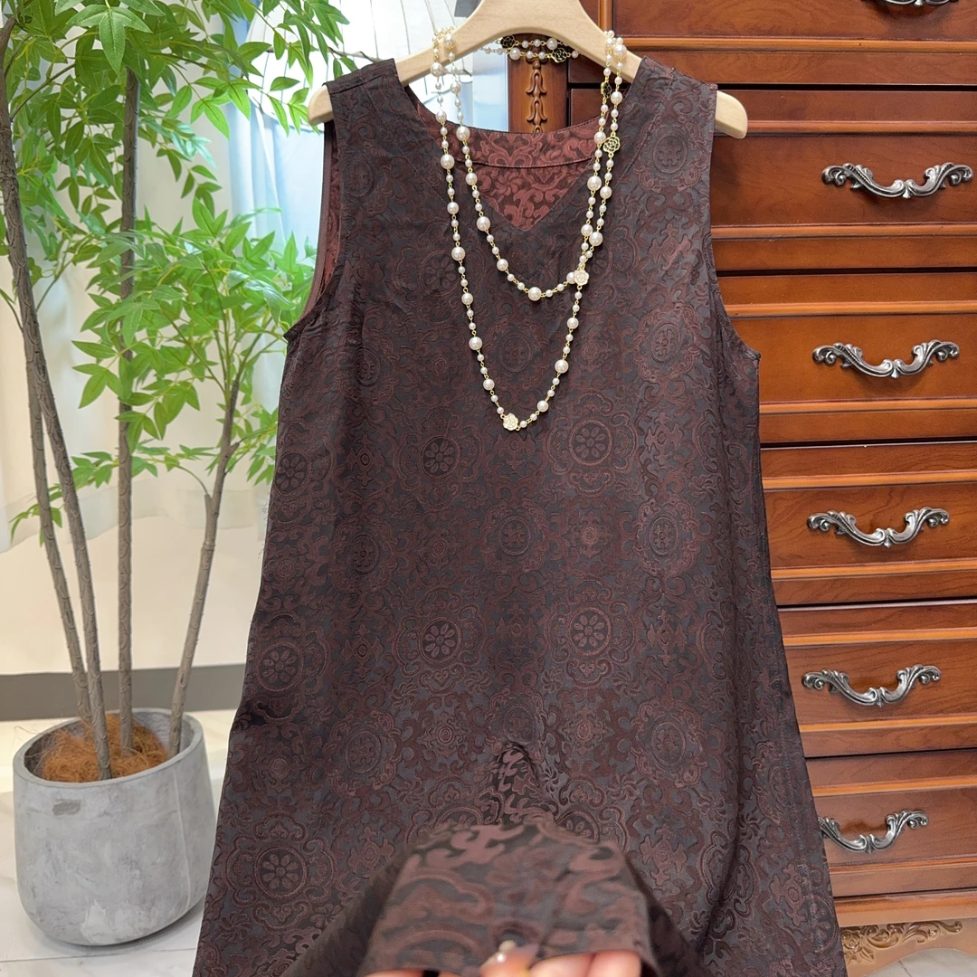 7680款新中式长款背心裙