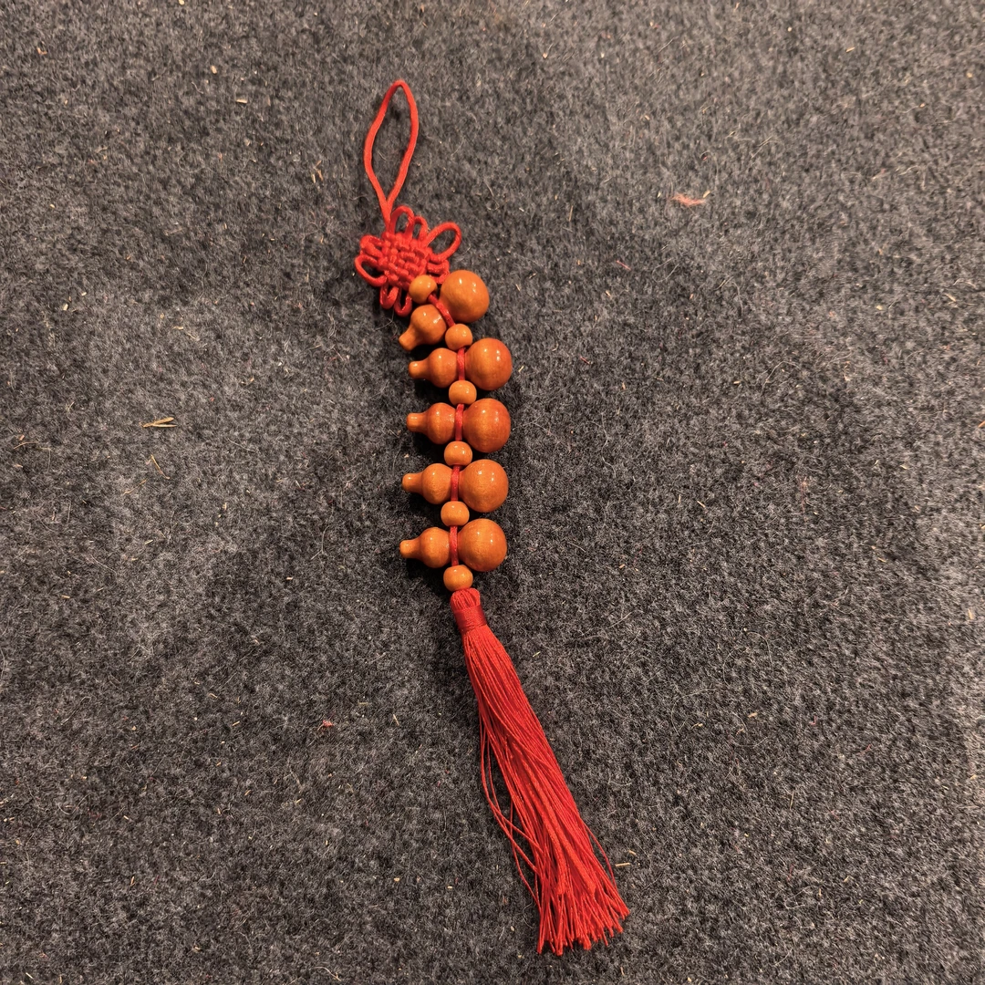 桃木葫芦福禄挂件一个