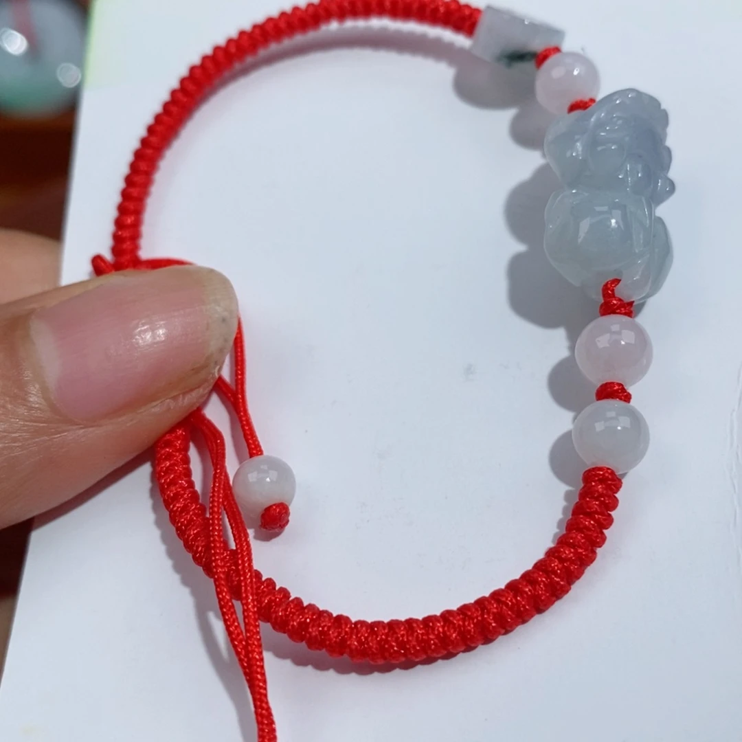 翡翠未镶嵌颈饰天然A货翡翠手绳