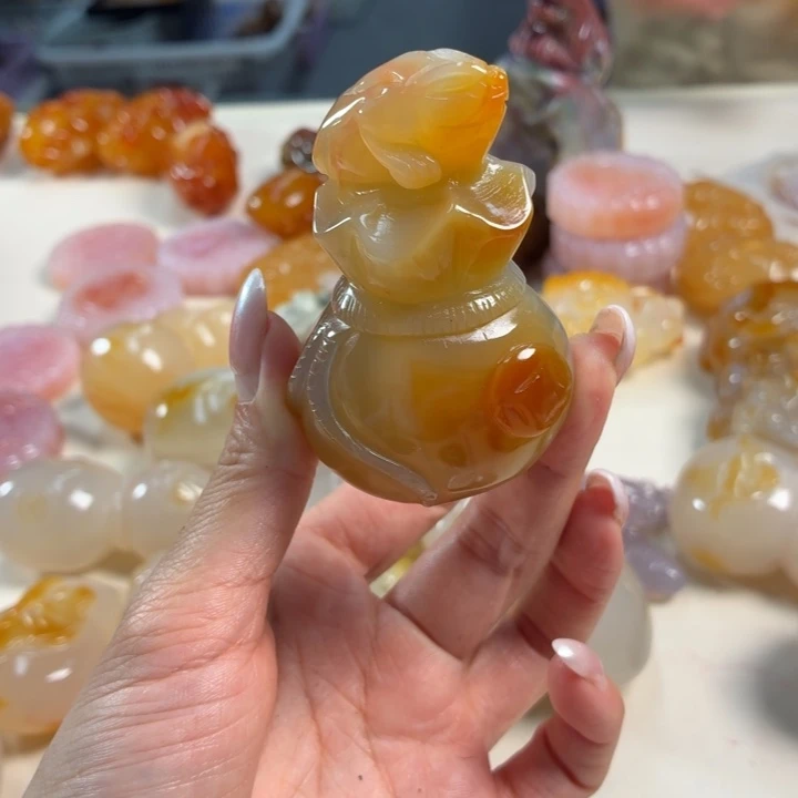 玛瑙/玉髓未镶嵌吊坠(不含链)