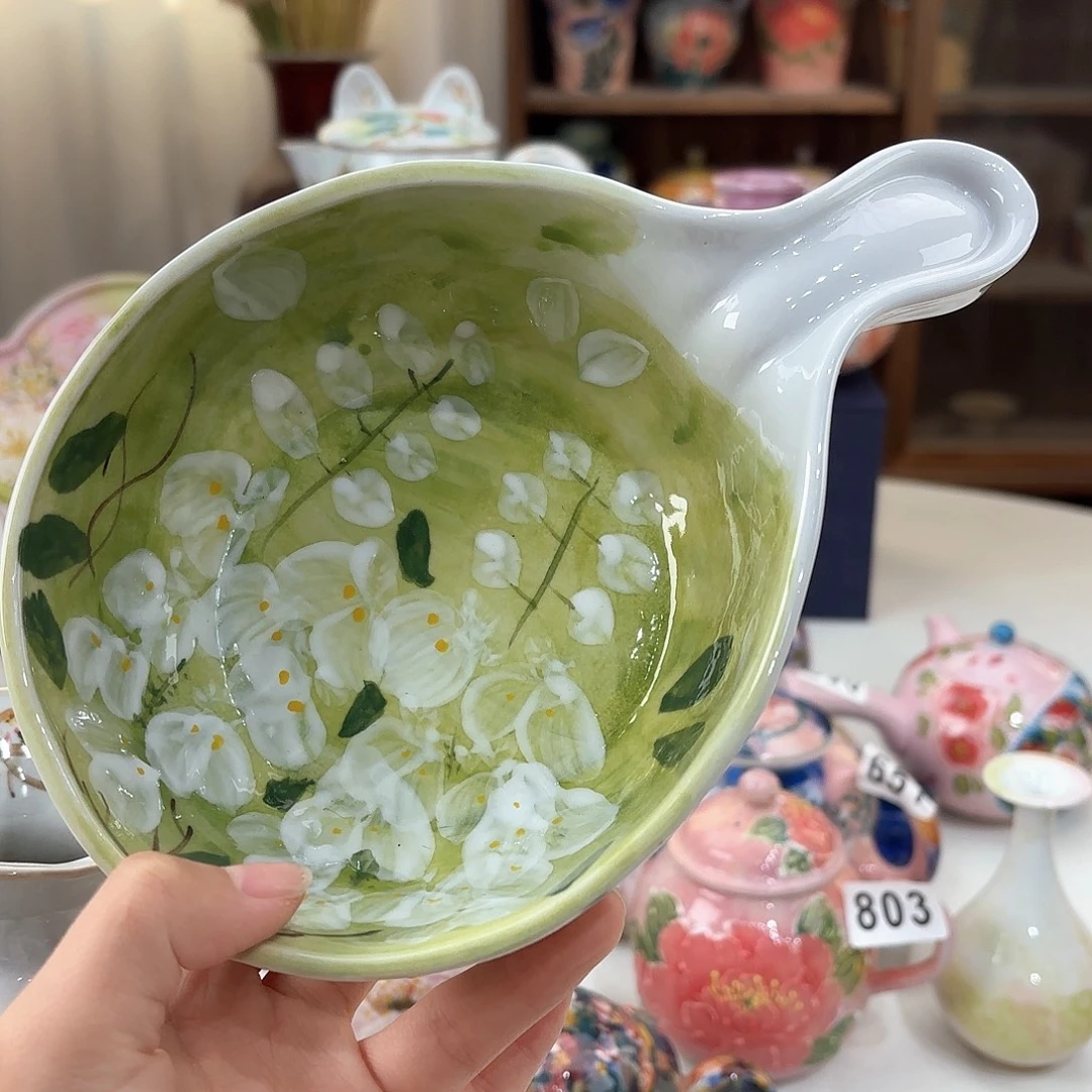 景德镇手绘高温釉下彩陶瓷茶具