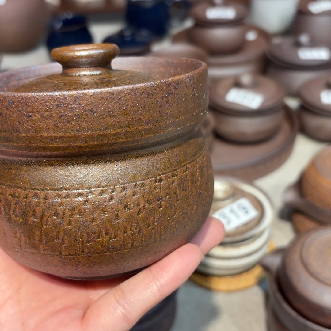 茶具茶具素胎无釉盖碗