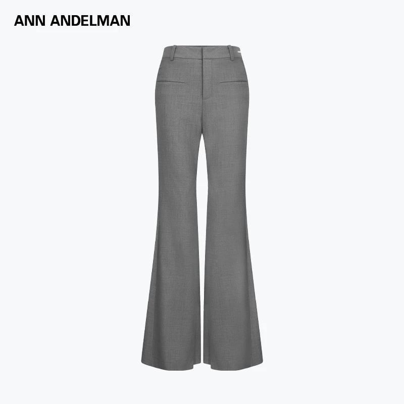 ANN ANDELMAN 25秋冬 时尚设计休闲百搭解构小高腰喇叭西裤