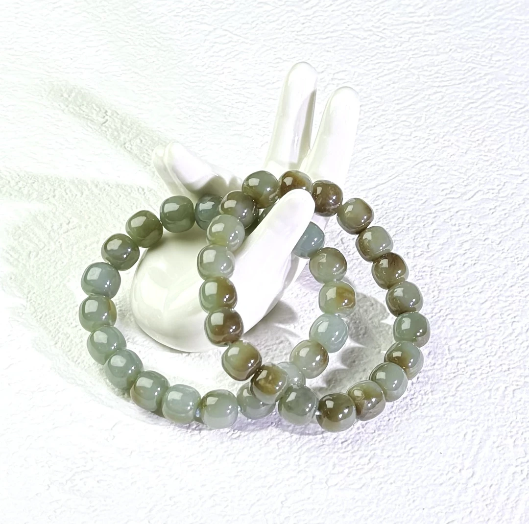 【小胖总珠宝】 且末蓝俏糖和田玉手串10mm老型珠