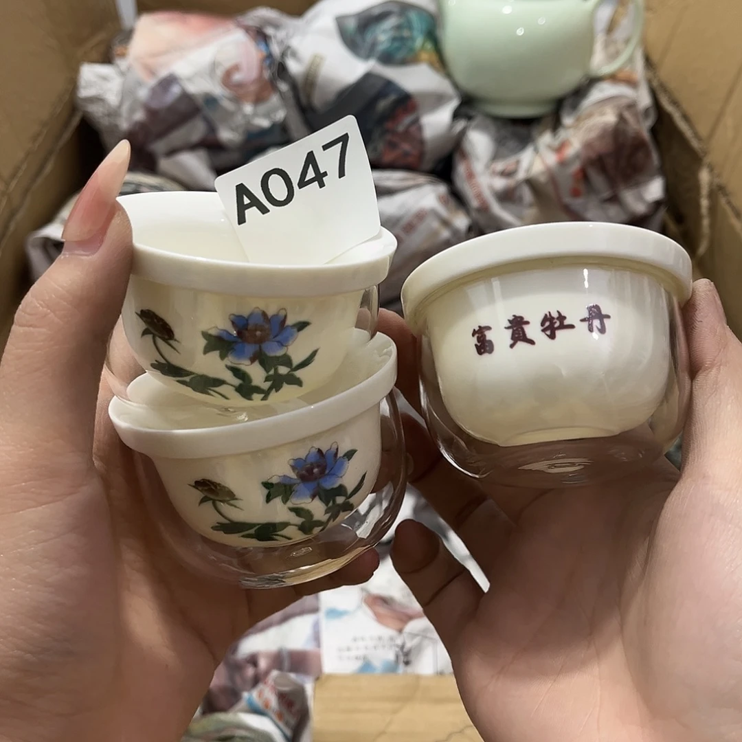 瓷片茶摆件工艺品摆件666