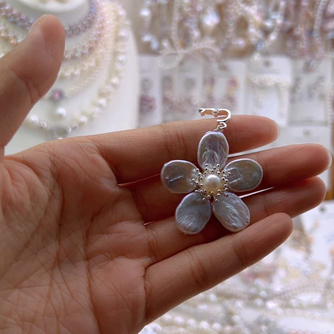 包***子未镶嵌淡水珍珠耳饰吊坠