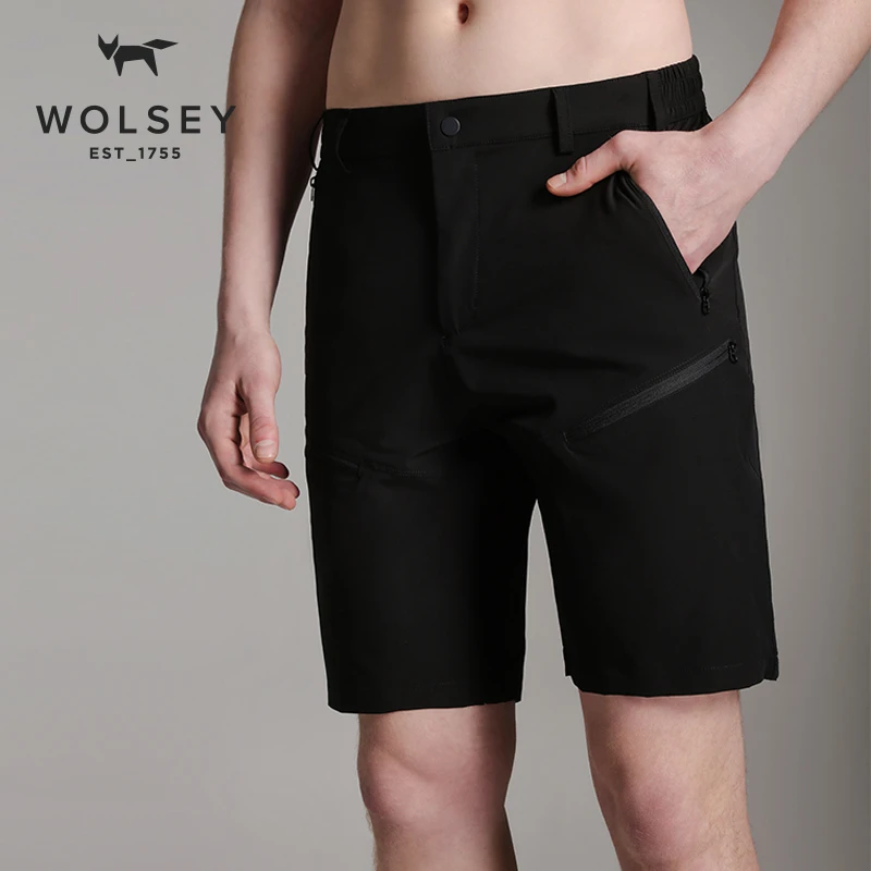 2025新款男士夏季透气速干防泼水凉感弹力休闲运动短裤