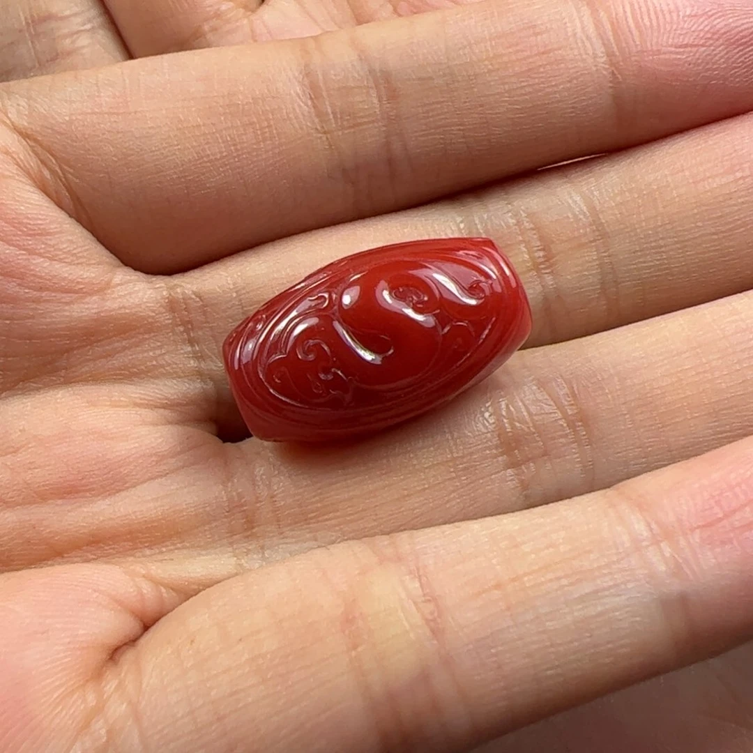 未镶嵌长桶珠南红玛瑙