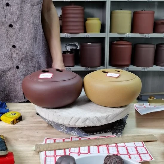 巧***泥紫砂茶叶罐正品牛鼻盖9741  9736