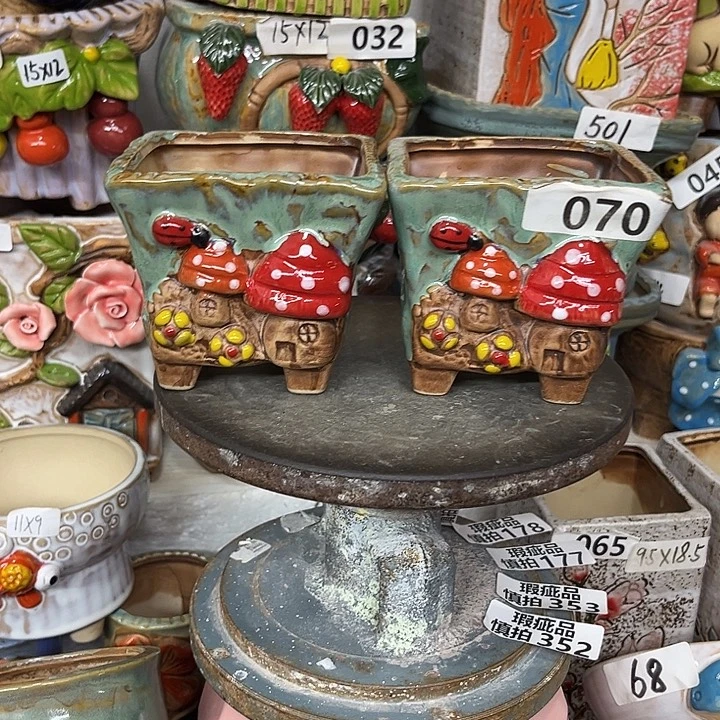 粗陶材质多肉花盆