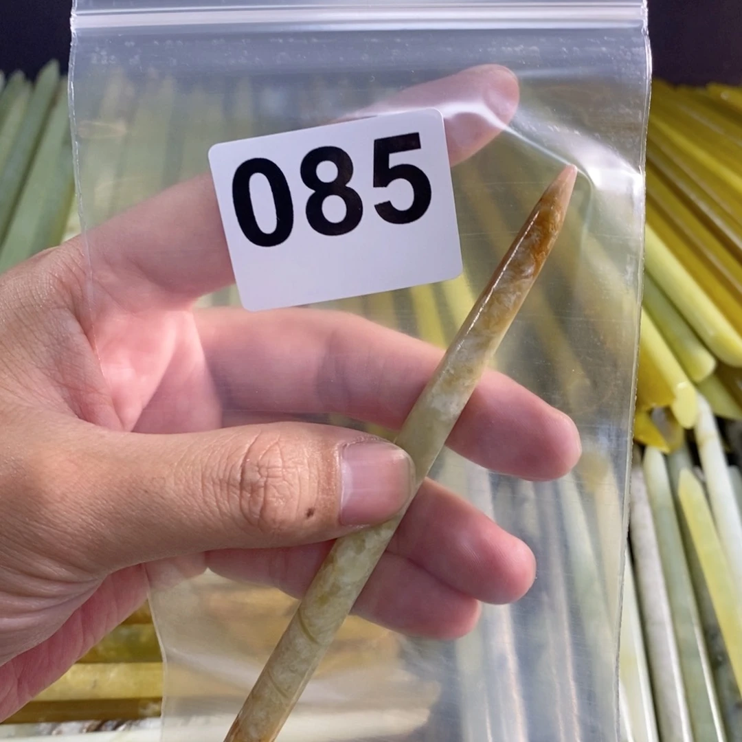 未镶嵌蛇纹石玉发簪
