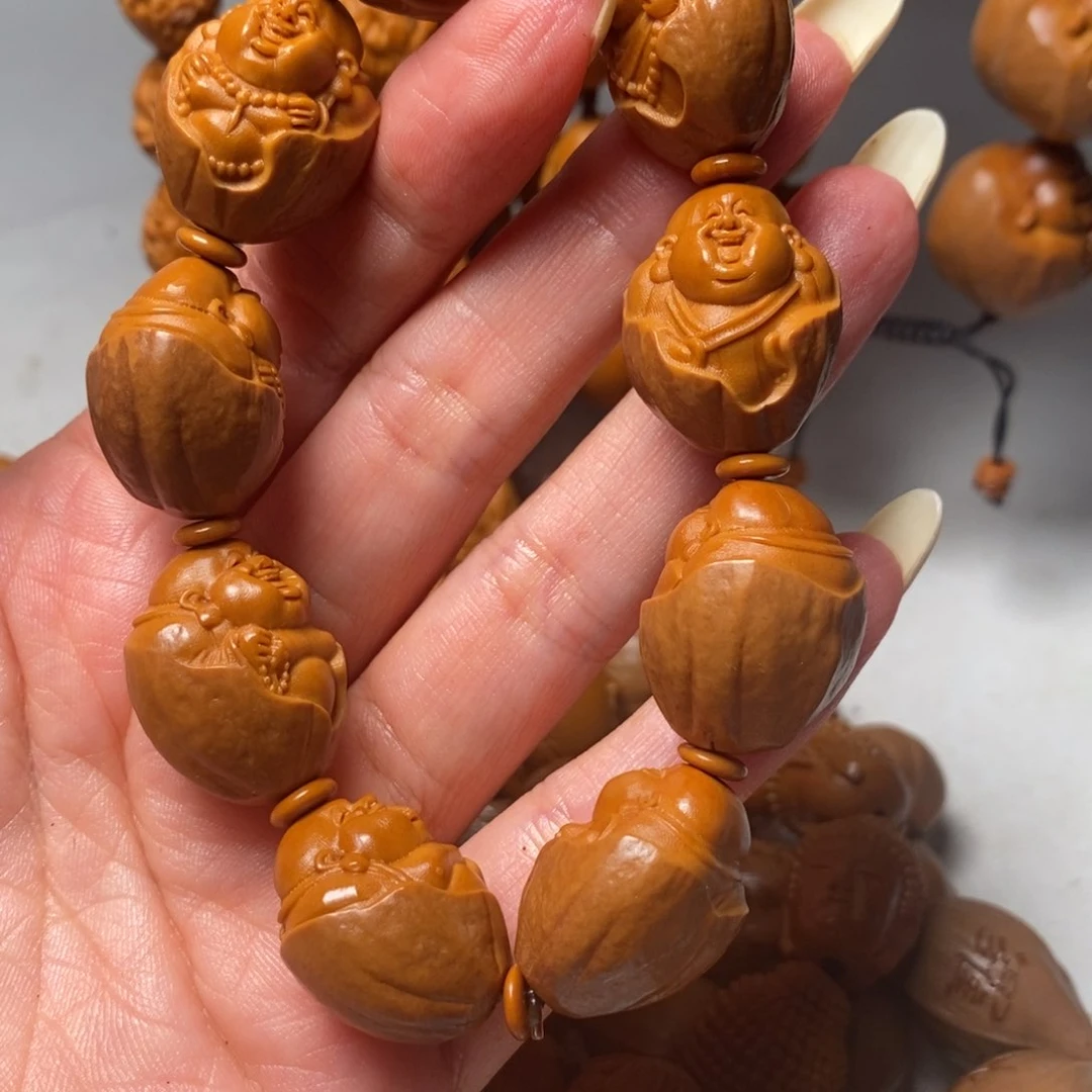 橄榄核手串/手链包衣弥勒