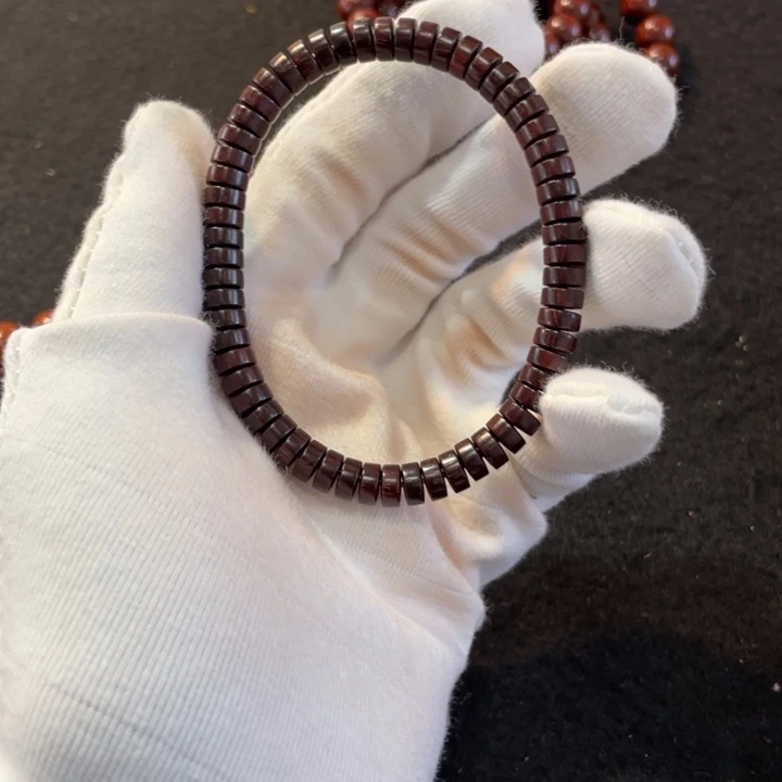 小叶紫檀手串/手链超精工3×7印度小叶紫檀