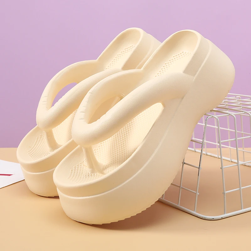 （直播福利款）女款2025年新品爆款人字拖厚底增高外穿居家舒适拖鞋