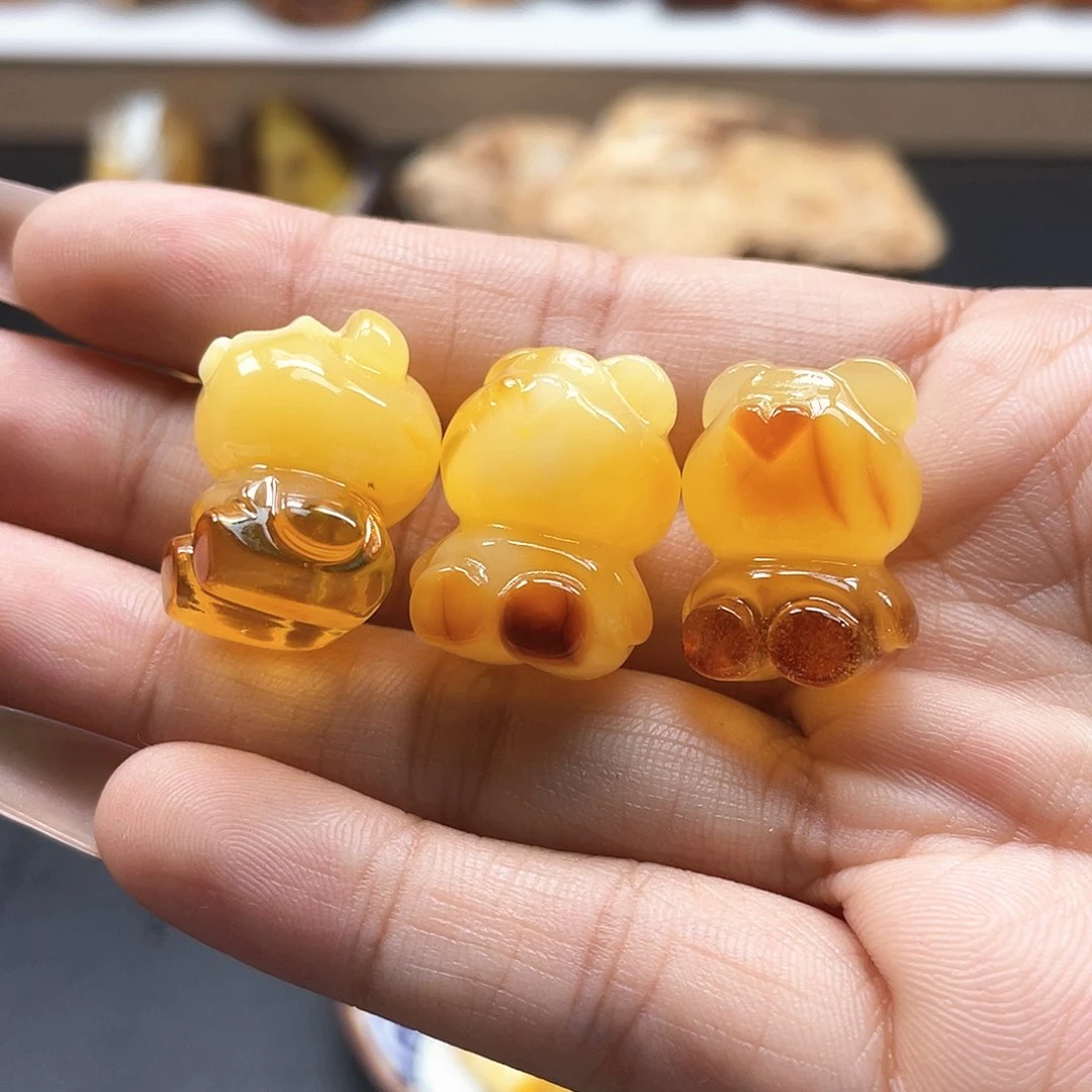 定制蜜蜡未镶嵌天然蜜蜡原石多样性发其一