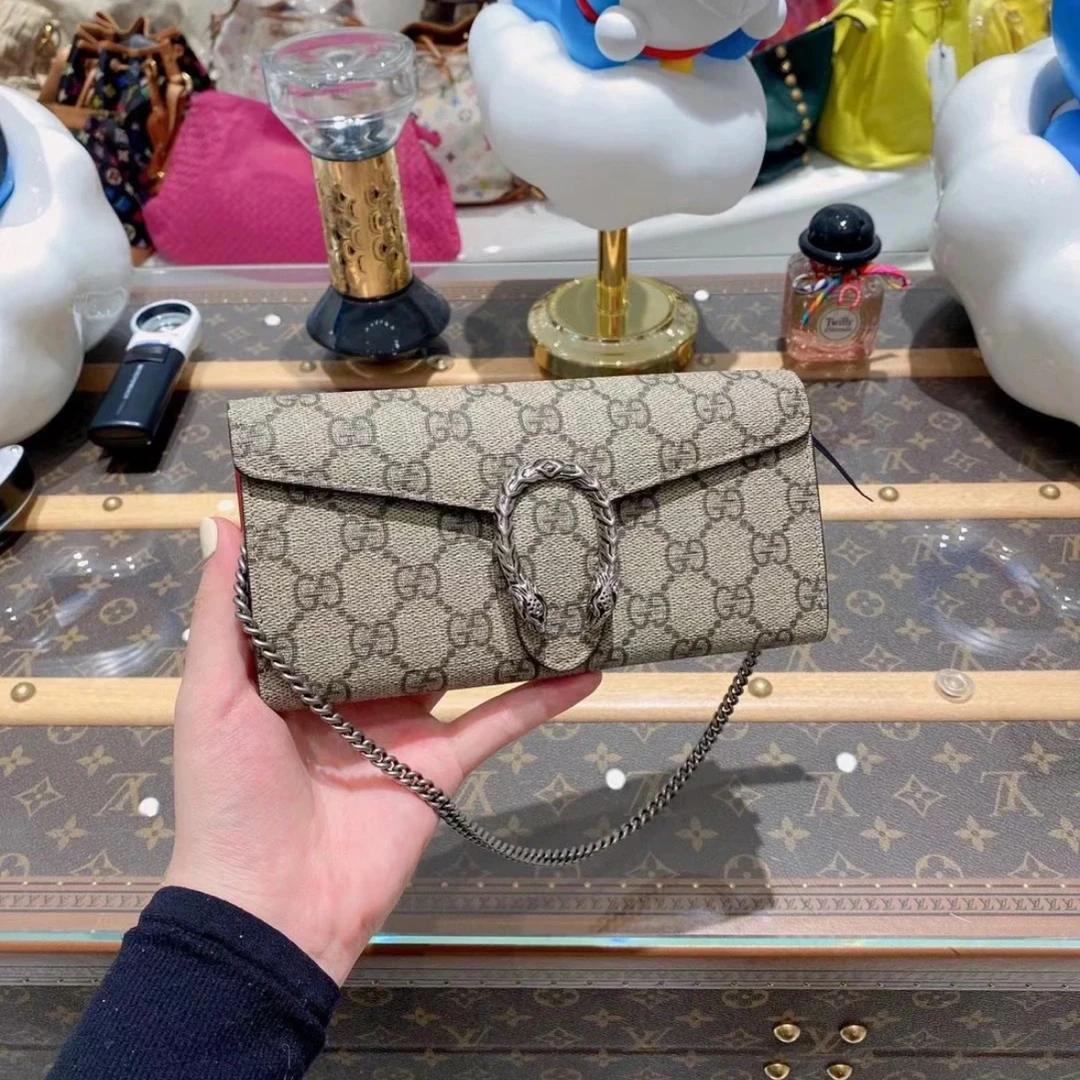 99新 GUCCI/古驰 酒神老花钱包 19*9*2 69555