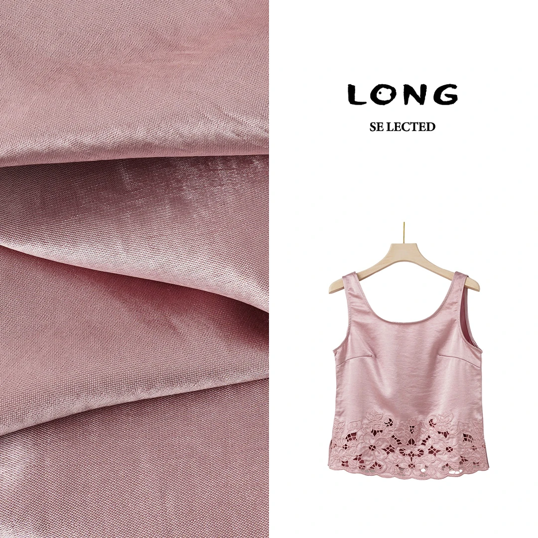 N3713新中式国风圆领2025春季新款轻薄打底勾花镂空外穿吊带女