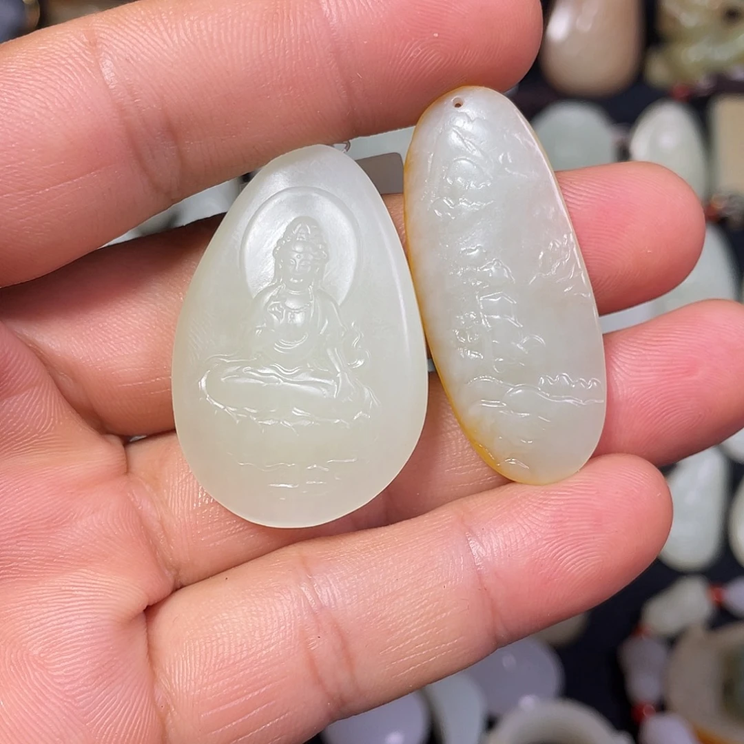 1***生颈饰未镶嵌和田玉吊坠