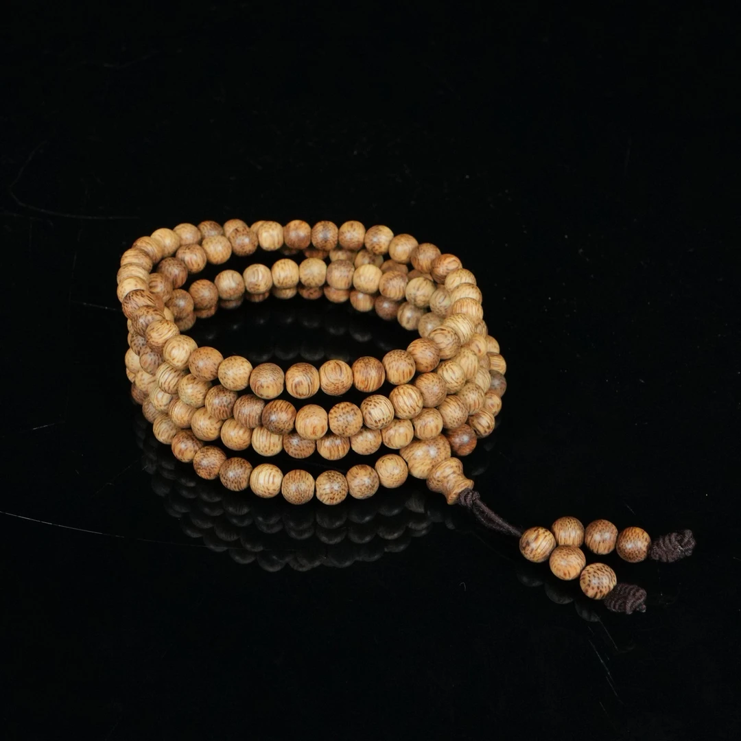 5296 伊利安沉香虎斑纹85分沉念珠 0.6cm 11.81g