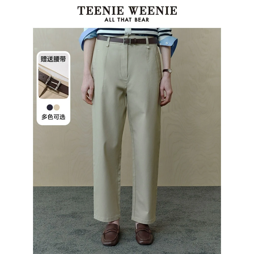 *【商场同款新品】TeenieWeenie小熊休闲裤25舒适锥形裤TTTC251201W