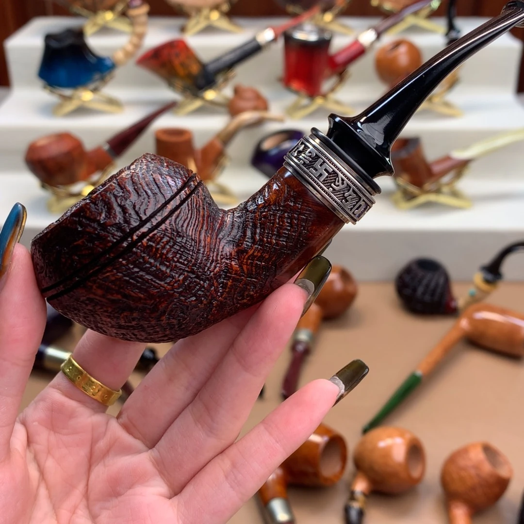 布***荷高品质石楠木烟斗