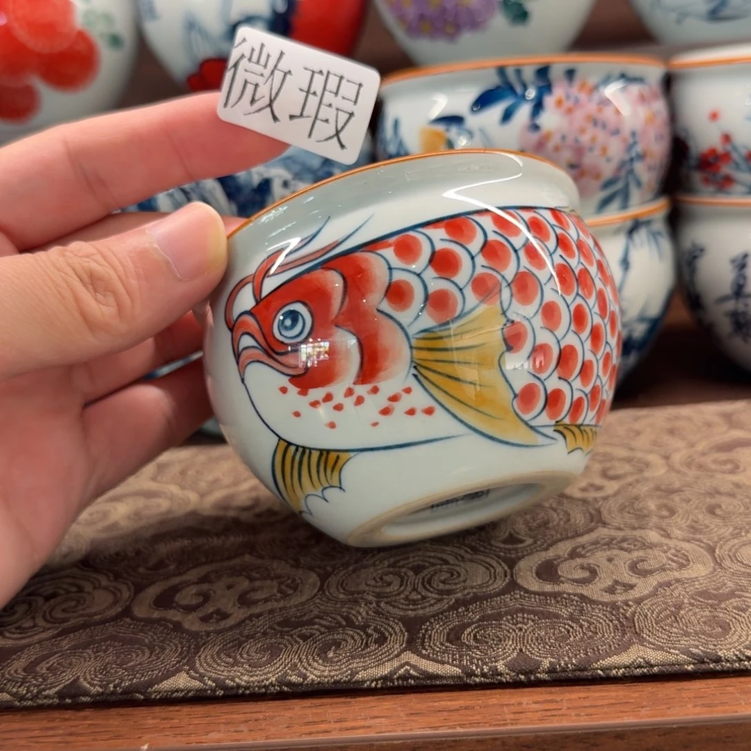 釉下彩纯手绘微瑕