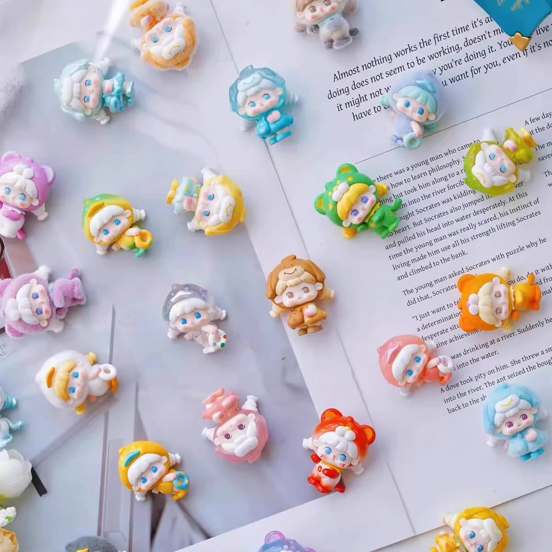 【拆盒】糖糖欢乐动物盲盒摆件mini迷你萌粒手办可爱公仔潮玩