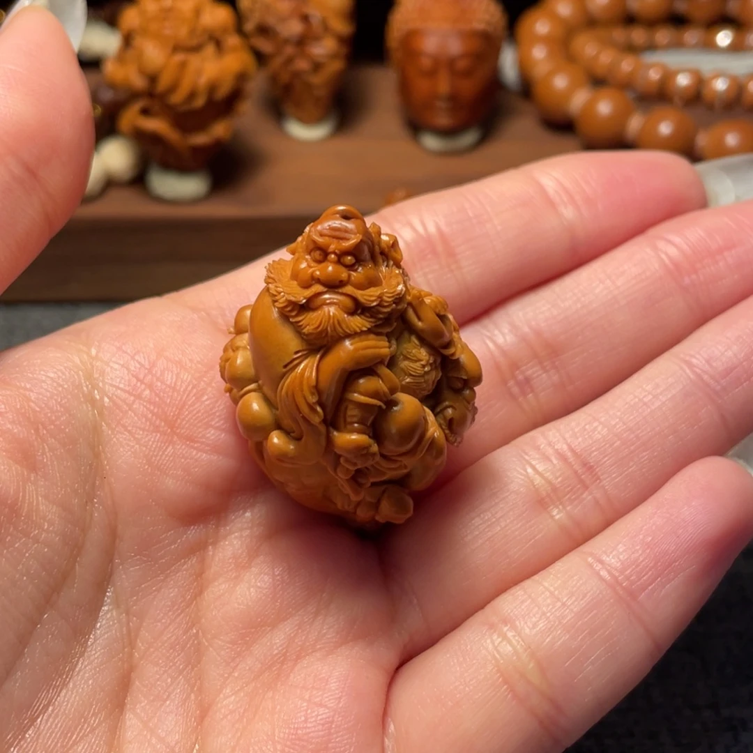 时***.橄榄核手串/手链妙男本工2.8骑兽五鬼钟馗