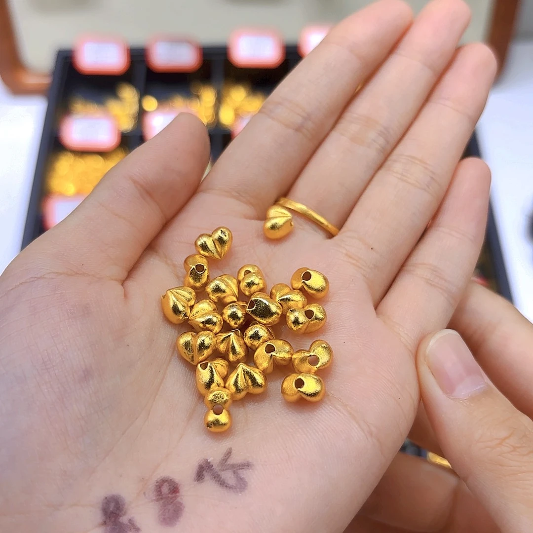 无铜合金您好卡8锆石屁桃10颗