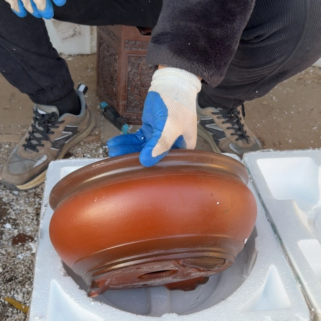 紫砂花盆口径25.11口径