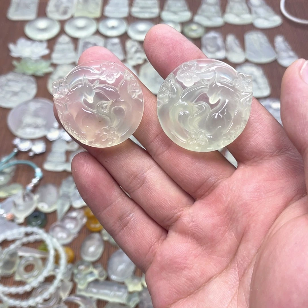 蛇纹石玉未镶嵌多样性随机发一