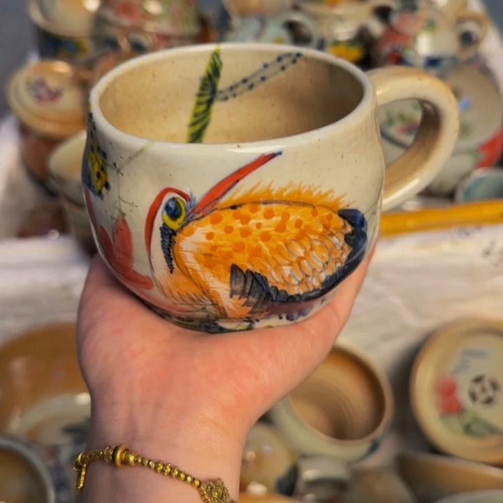 瓷片景德镇陶瓷手工手绘