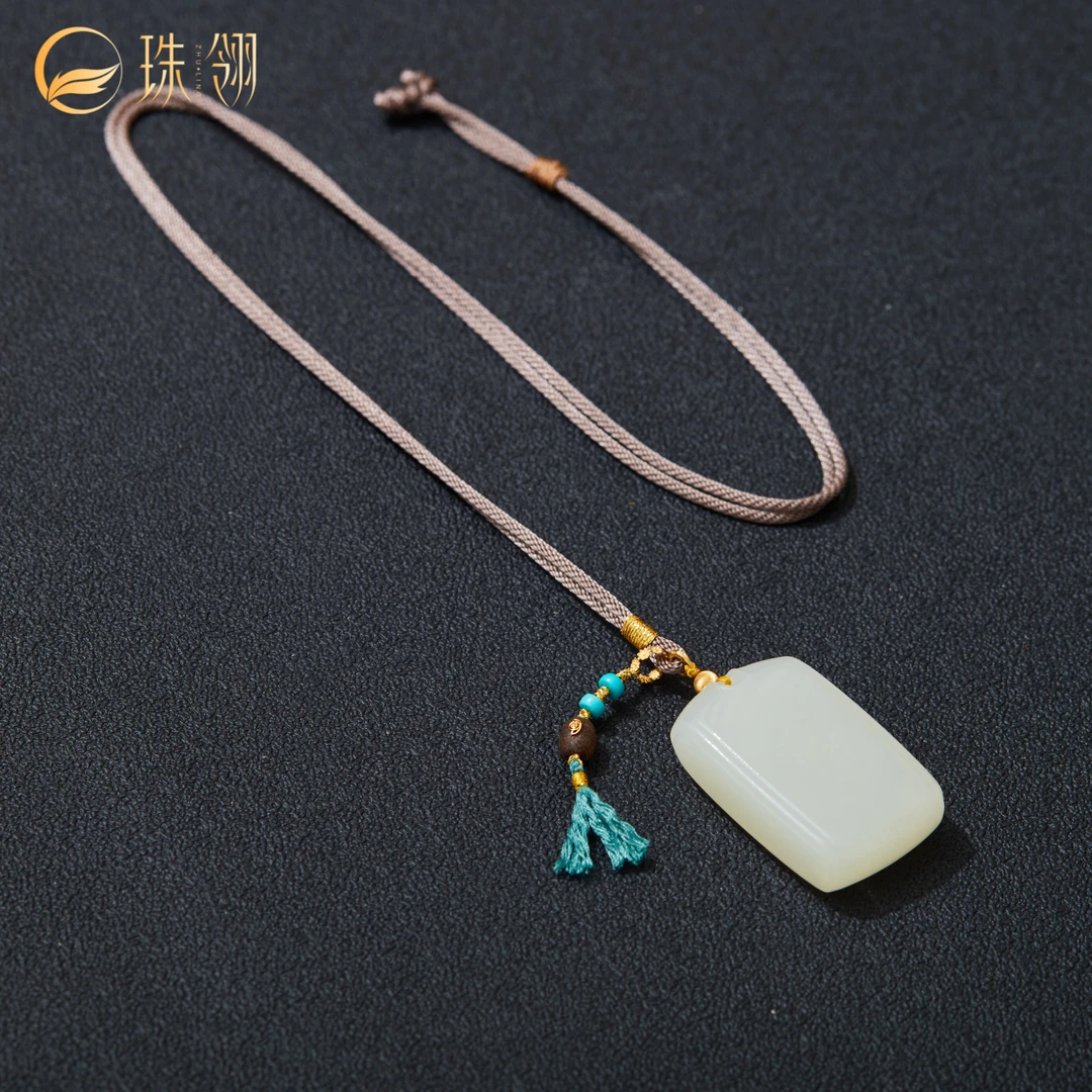 【珠翎珠宝】山茶 | 18K无事牌42*25*11多样性发一#XYGD9990170-A