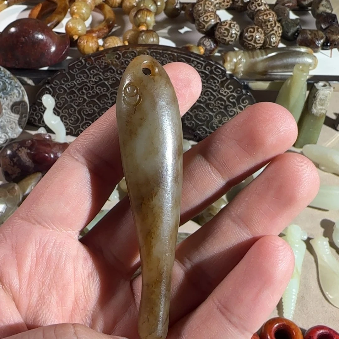 和田玉吊坠(不含链)未镶嵌