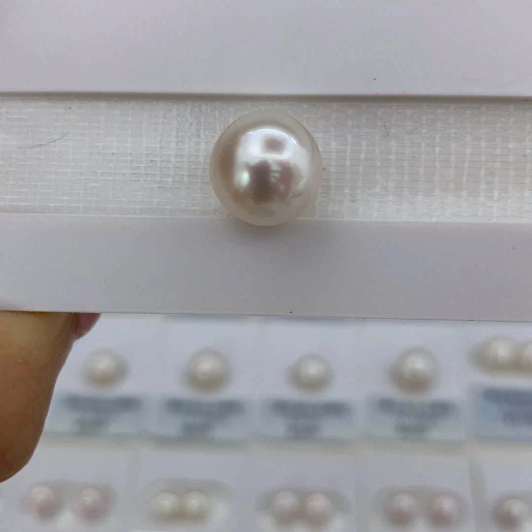 海水珍珠未镶嵌澳白强光微瑕11-12mm