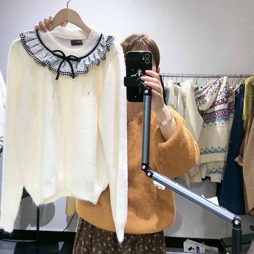 【闪购商品】米白套头