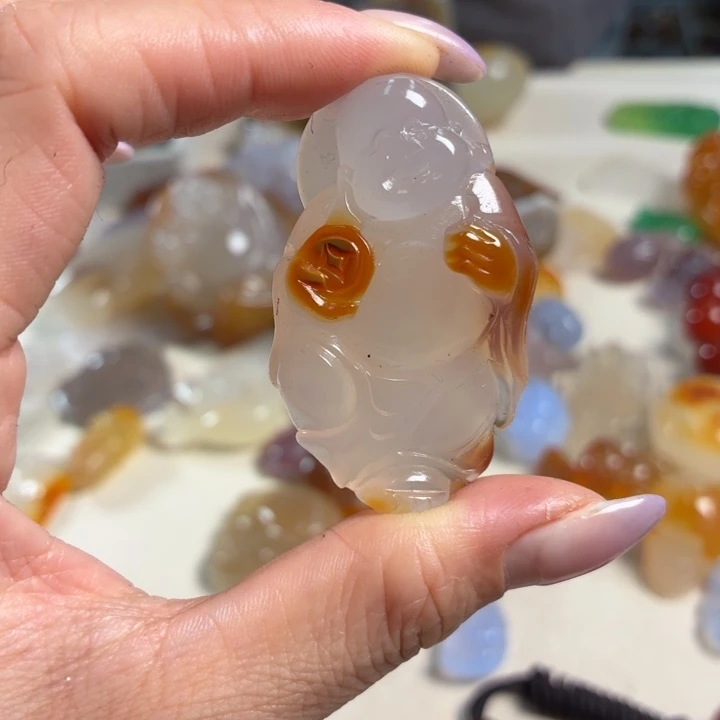 玛瑙/玉髓未镶嵌吊坠(不含链)