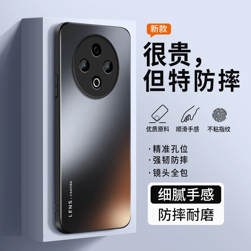 适用vivoy500手机壳新款Y500磨砂硅胶简约英文镜头全包防摔保护套