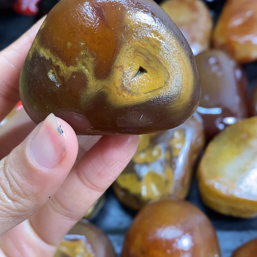 玛瑙/玉髓未镶嵌手把件