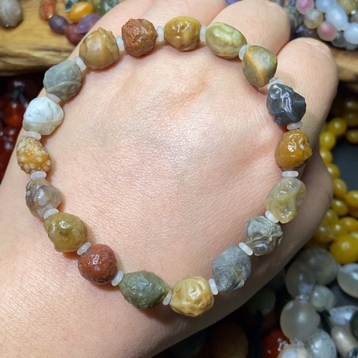 玛瑙/玉髓合金手链