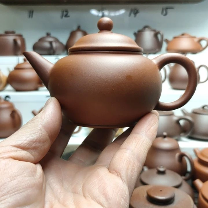 茶壶紫砂水平红皮龙170cc左右