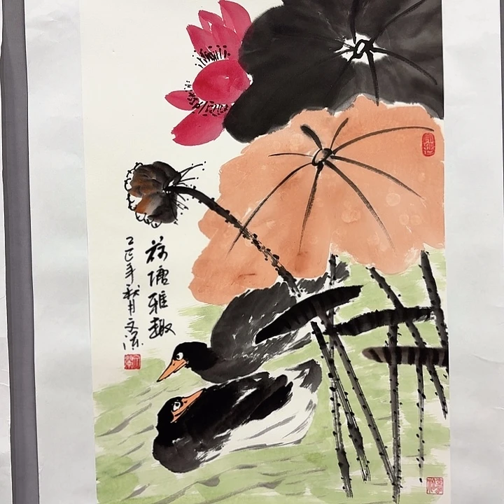 国画亲笔手绘放心去藏